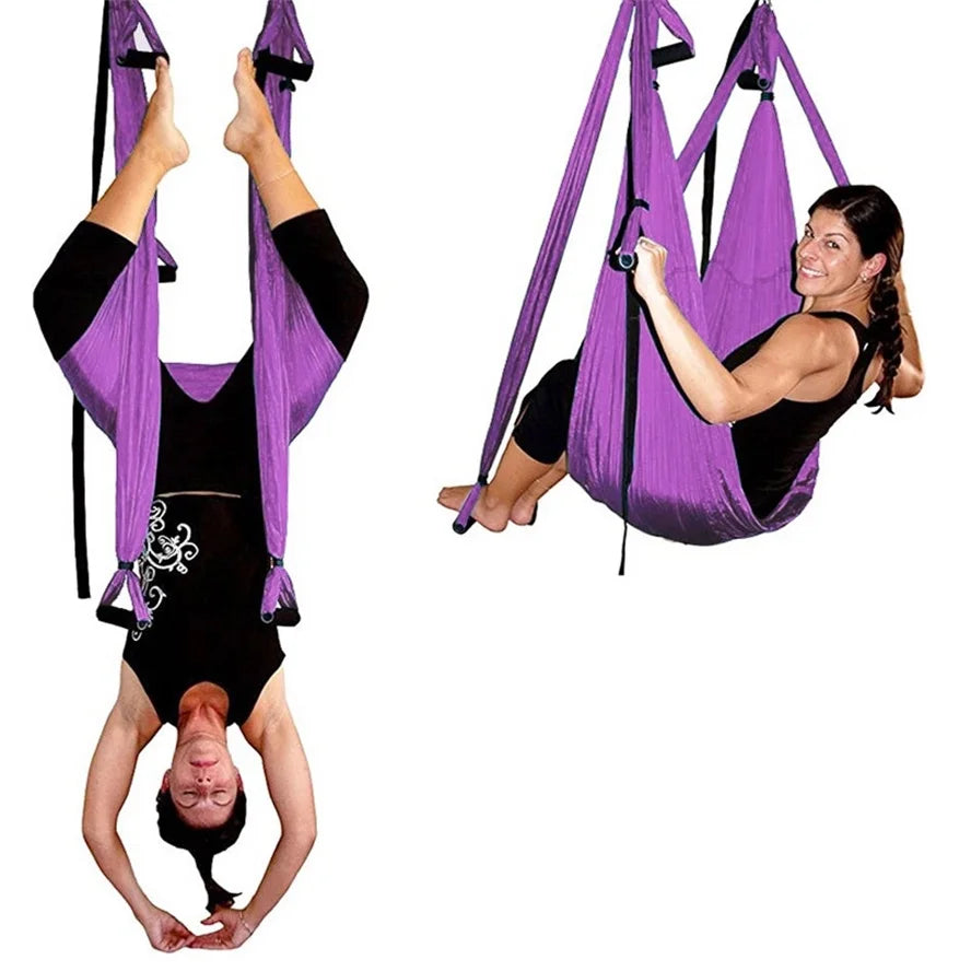Elevate Your Practice: Anti-Gravity Yoga Hammock & Decompression Strap for Inversion Fitness