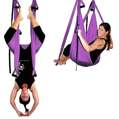 Elevate Your Practice: Anti-Gravity Yoga Hammock & Decompression Strap for Inversion Fitness