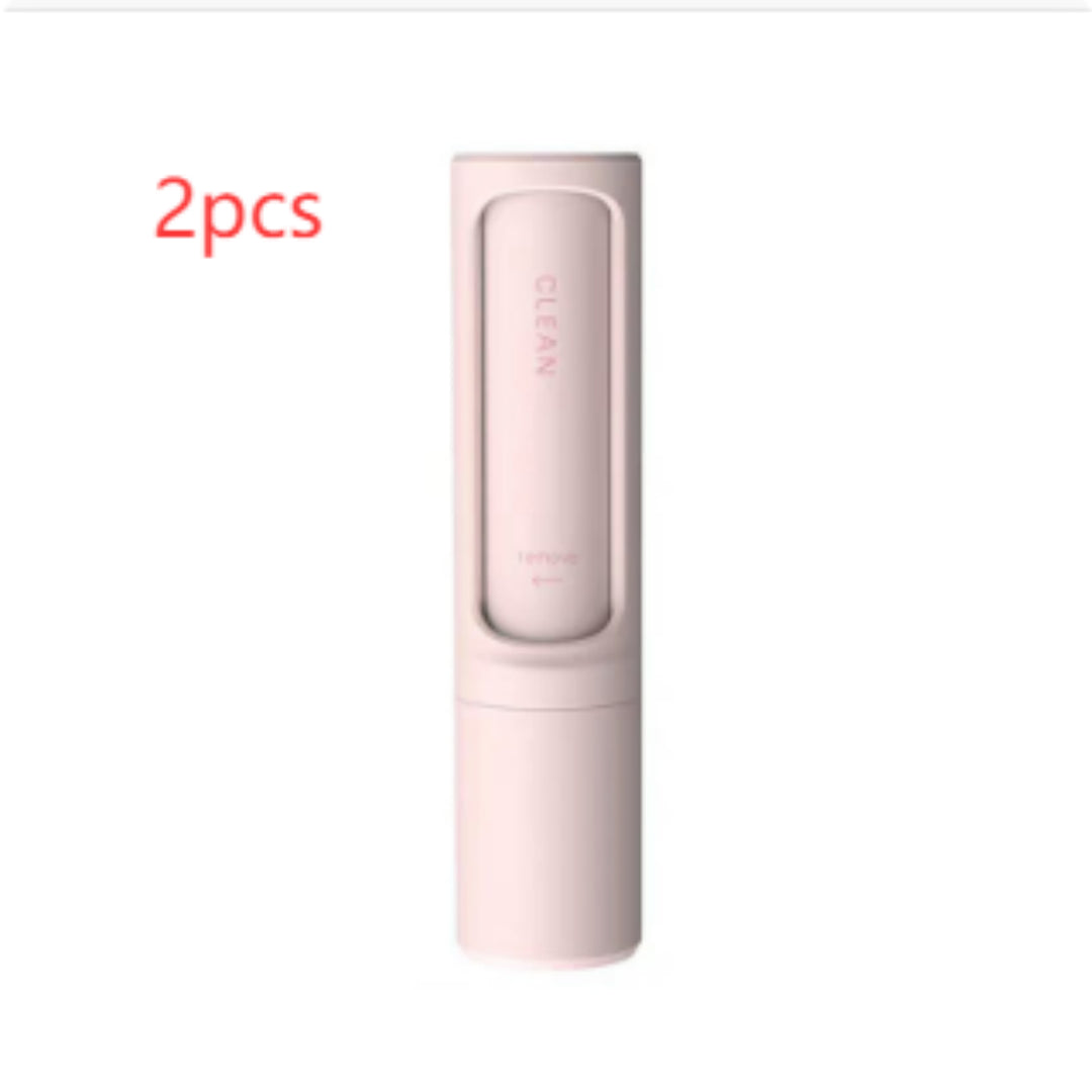 2-1 Reusable Pet Hair Remover Brush Lint Roller Portable Effective Self Cleaning Tool for Cat Dog Fur Hair Dust Removal Brush