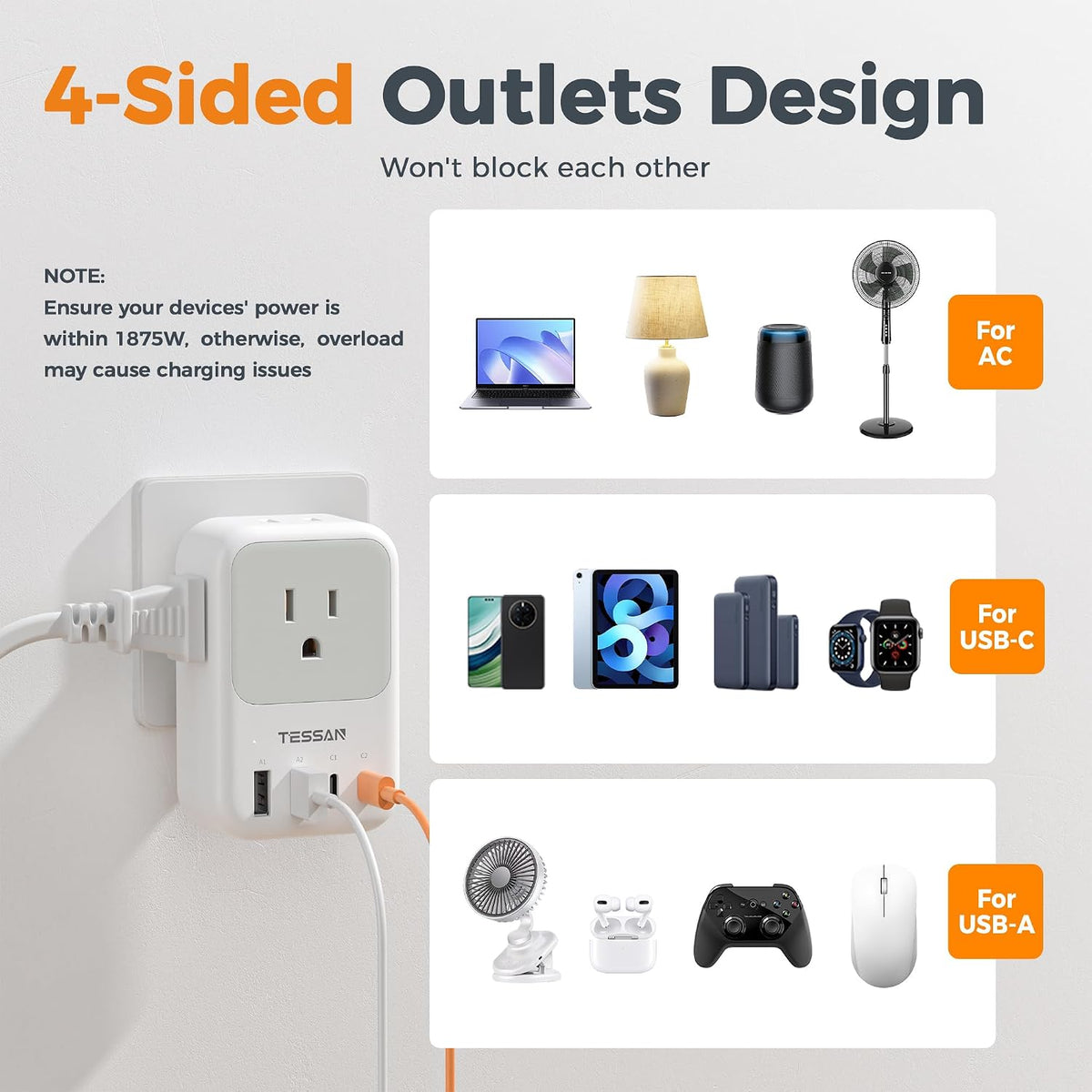 USB C Charger Block 20W PD, Fast Charging Adapter with Foldable Plug