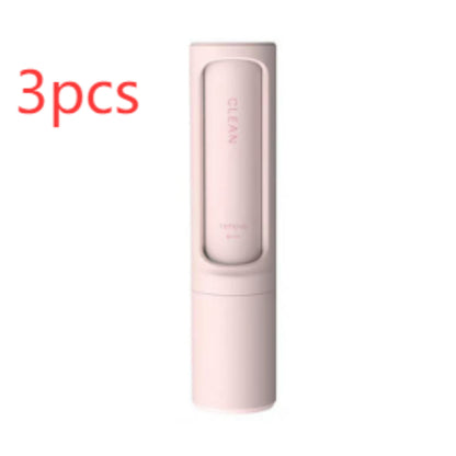 2-1 Reusable Pet Hair Remover Brush Lint Roller Portable Effective Self Cleaning Tool for Cat Dog Fur Hair Dust Removal Brush